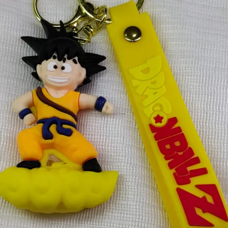 dragon ball z char2 rubber keychain with strap