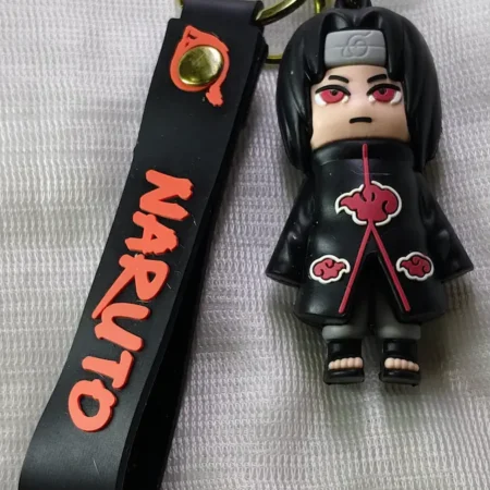 naruto anime character keychain black strap