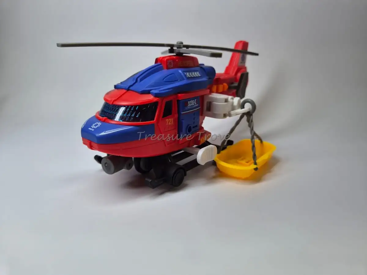 Rescue Helicopter Toy for Kids – Blue & Red Rescue Chopper