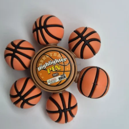 Mini basketball highlighter pen sports themed stationery